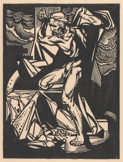 Sansão destrói os pilares do templo de Johannes Josephus Aarts