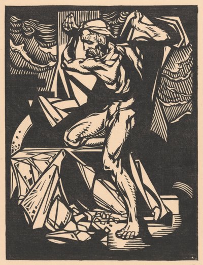 Sansão destrói os pilares do templo de Johannes Josephus Aarts