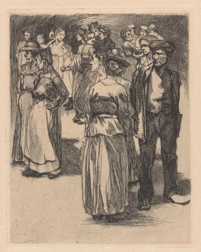 Homens e mulheres em pé de Johannes Josephus Aarts