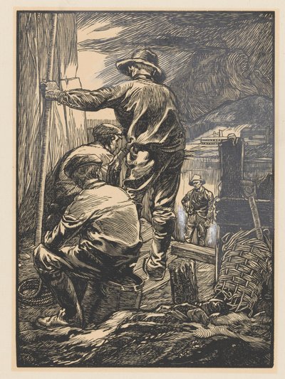 Quatro trabalhadores pela água de Johannes Josephus Aarts