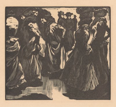 Mulheres na chuva de Johannes Josephus Aarts