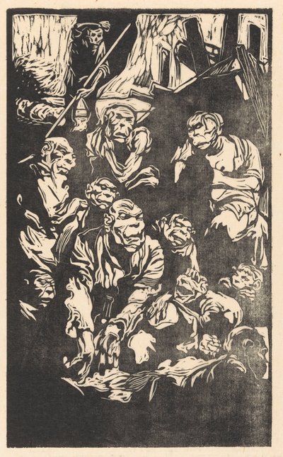 Criaturas de fantasia sentadas de Johannes Josephus Aarts