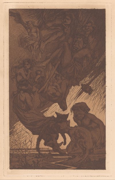Pessoas flutuantes, criaturas fantásticas e gatos de Johannes Josephus Aarts
