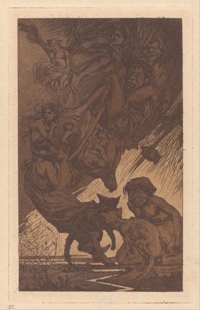 Pessoas flutuantes, criaturas fantásticas e gatos de Johannes Josephus Aarts