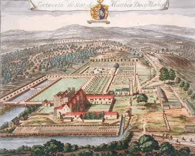 Fortworth the Seat of Matthew Ducy Morton (gravura) de Johannes Kip