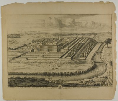 Great Ribston, placa 61 da Britannia Illustrata de Johannes Kip