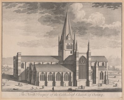 O Prospecto Norte da Igreja Catedral de Oxford de Johannes Kip, after Leendert Knijff