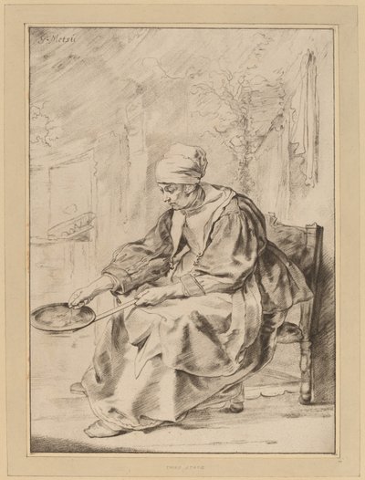 Mulher Panqueca, 1768. de Johannes Kornlein