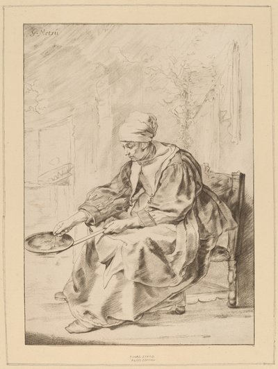 Mulher Panqueca, 1768. de Johannes Kornlein