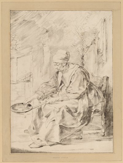 Mulher Panqueca, 1768. de Johannes Kornlein