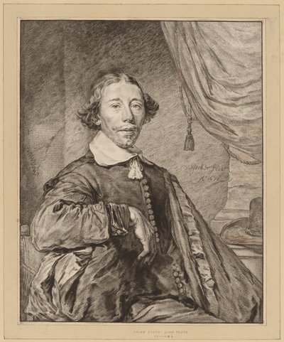 Retrato de um homem sentado, 1771. de Johannes Kornlein