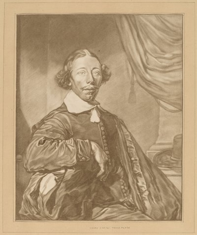 Retrato de um homem sentado, 1771. de Johannes Kornlein
