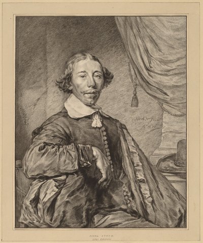 Retrato de um homem sentado, 1771. de Johannes Kornlein