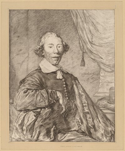 Retrato de um homem sentado, 1771. de Johannes Kornlein