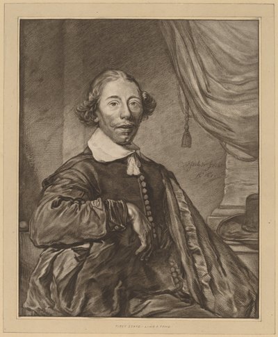 Retrato de um homem sentado, 1771. de Johannes Kornlein