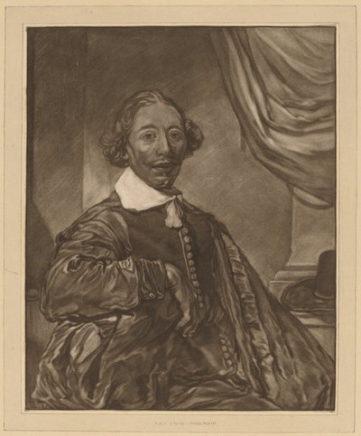 Retrato de um homem sentado, 1771. de Johannes Kornlein