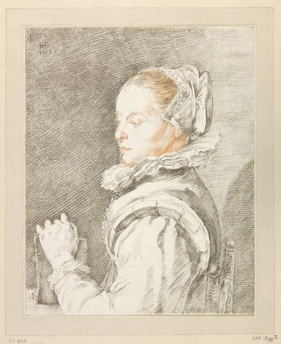 Retrato de uma jovem mulher de Johannes Kornlein