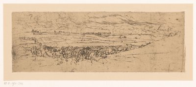 Paisagem rolante com vila de Johannes Löhr