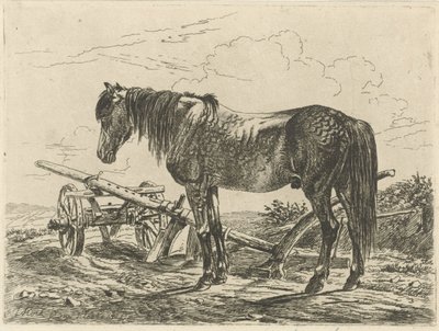 Cavalo numa charrua de Johannes Mock
