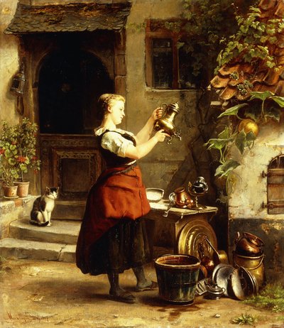 The Kitchen Maid&39;s Mirror de Johannes Moeselagen
