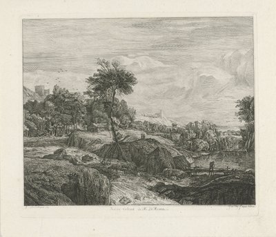 Paisagem rochosa de Johannes Pieter de Frey