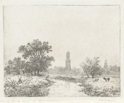 Vista de Utrecht(?) de Johannes Pieter van Wisselingh