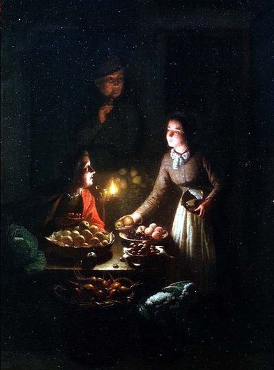 O vendedor de frutas de Johannes Rosiere