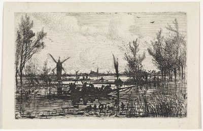 paisagem holandesa de Johannes Tavenraat