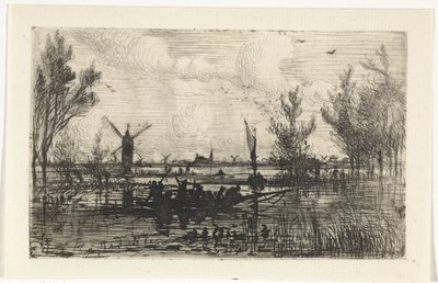 Paisagem holandesa de Johannes Tavenraat