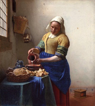 Árabe:  A Leiteira de Johannes Vermeer