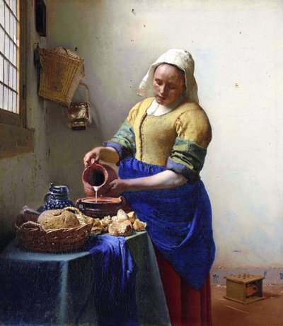 Árabe:  A Leiteira de Johannes Vermeer