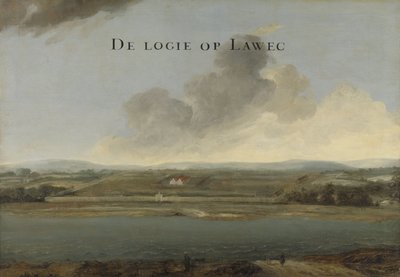 Duas Vistas dos Postos de Comércio da Companhia Holandesa das Índias Orientais: Lawec no Camboja e Banda nas Molucas do Sul Vista do assentamento holandês em Lawec no Camboja de Johannes Vinckboons (attributed to)