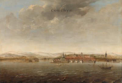 Vista de Cochim na costa de Malabar na Índia
Vista de Cochim na costa de Malabar na Índia
Couchyn (título sobre o objecto) de Johannes Vinckboons (attributed to)