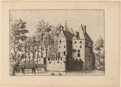 Castelo com Ponte Elevatória de Johannes and Lucas van Doetechum after Master of the Small Landscapes