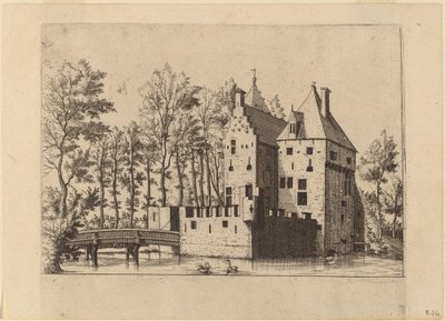 Castelo com Ponte Elevatória de Johannes and Lucas van Doetechum after Master of the Small Landscapes