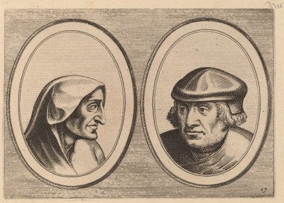 "Aerdighe Kniertje" e "Onbekommerde Klaes" de Johannes and Lucas van Doetechum after Pieter Bruegel the Elder
