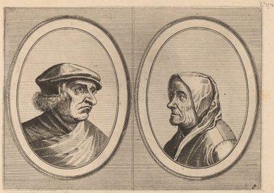"Joris Ysegrim" e "Quastighe Jopje" de Johannes and Lucas van Doetechum after Pieter Bruegel the Elder