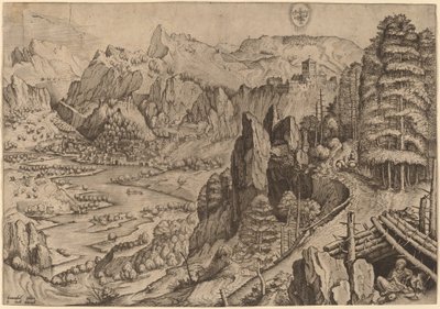 A penitente Madalena (A penitente Madalena) de Johannes and Lucas van Doetechum after Pieter Bruegel the Elder