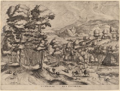 Marketplace of Rusticus (Mercado Rústico) de Johannes and Lucas van Doetechum after Pieter Bruegel the Elder