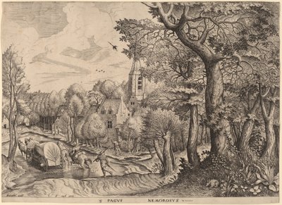 Pagus Nemorosus (Vila Arborizada) de Johannes and Lucas van Doetechum after Pieter Bruegel the Elder
