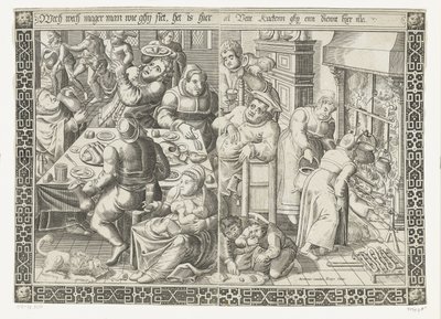 A cozinha gordurosa de Johannes of Lucas van Doetechum