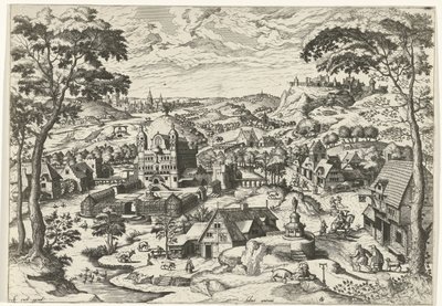 Paisagem com Santo António
Salve antoni (título sobre o objecto)
Paisagem com histórias cristãs (título da série) de Johannes of Lucas van Doetechum