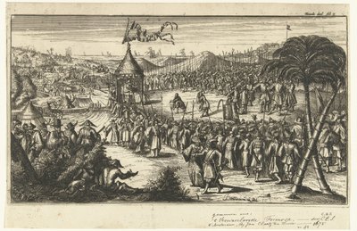 Representantes holandeses comparecem a Koxinga de Johannes van Baden