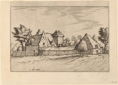 Fazendas em um tribunal de Johannes van Doetechum, the Elder and Lucas