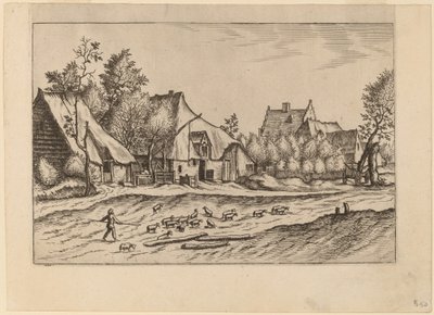 Fazendas em uma vila de Johannes van Doetechum, the Elder and Lucas