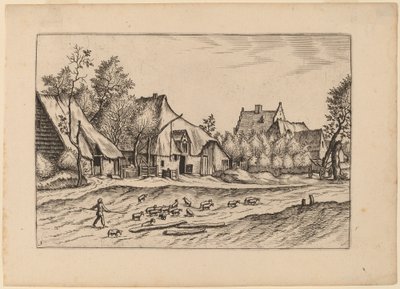 Fazendas em uma vila de Johannes van Doetechum, the Elder and Lucas