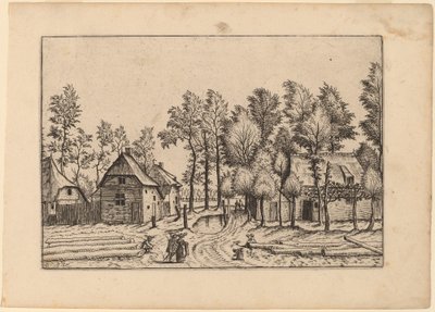 Village Street de Johannes van Doetechum, the Elder and Lucas
