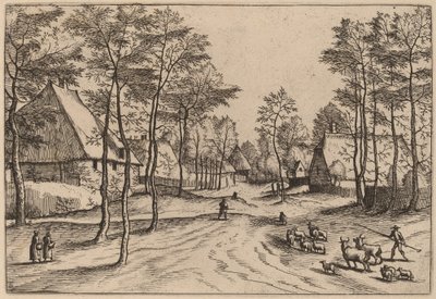 Rua da Vila de Johannes van Doetechum, the Elder and Lucas