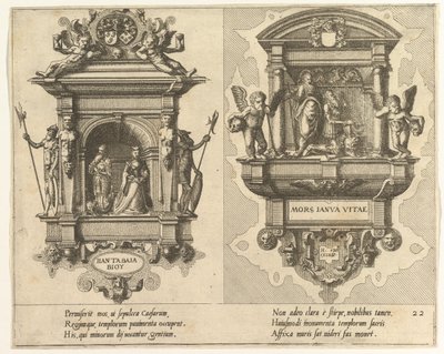 C "Cnotaphiorum 22, 1563. Criadores: João de Doetecum I, Lucas de Doetecum. de Johannes and Lucas van Doetecum