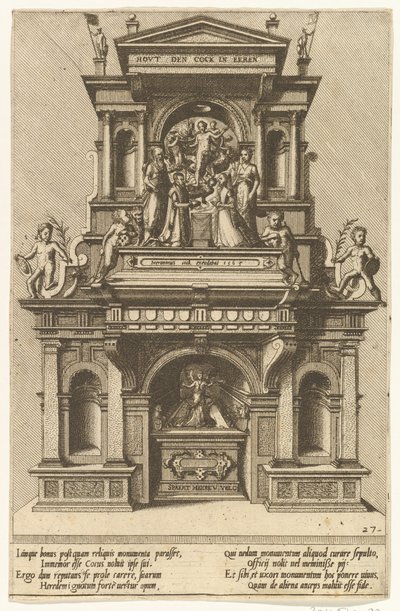 Cœnotaphiorum 27, 1563. Criadores: Johannes van Doetecum I, Lucas van Doetecum. de Johannes and Lucas van Doetecum